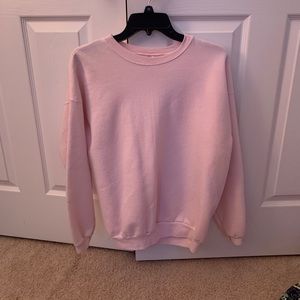 Plain pink pullover